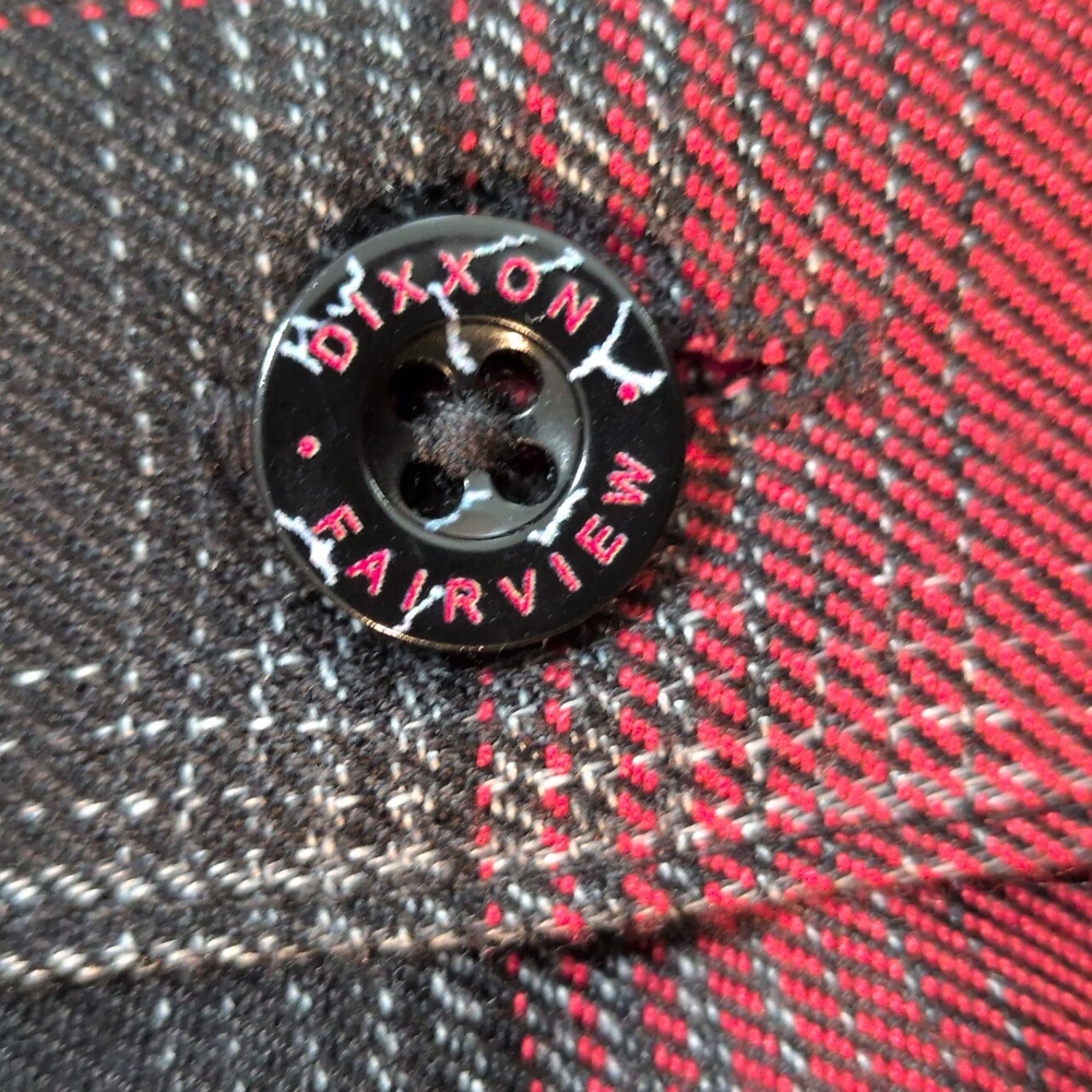Dixxon Faiview Button Down Flannel Shirt... Size Medium - Picture 10 of 10